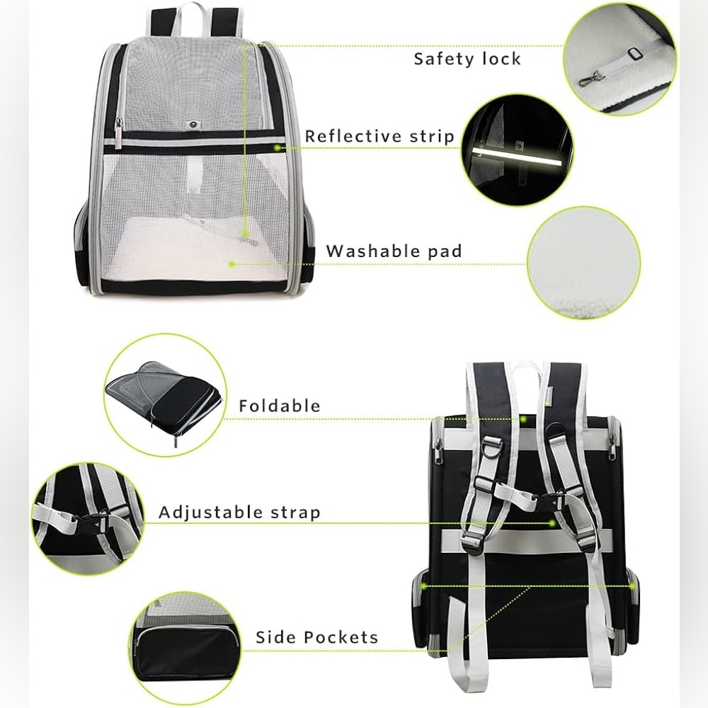 NWOT Black Pet Carrier - Picture 5 of 16